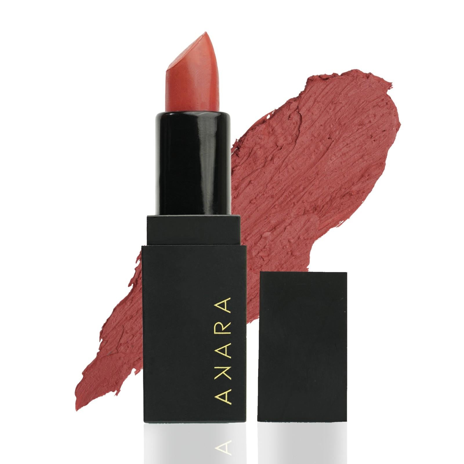 Akara Satin Matte Lipstick (Moca)