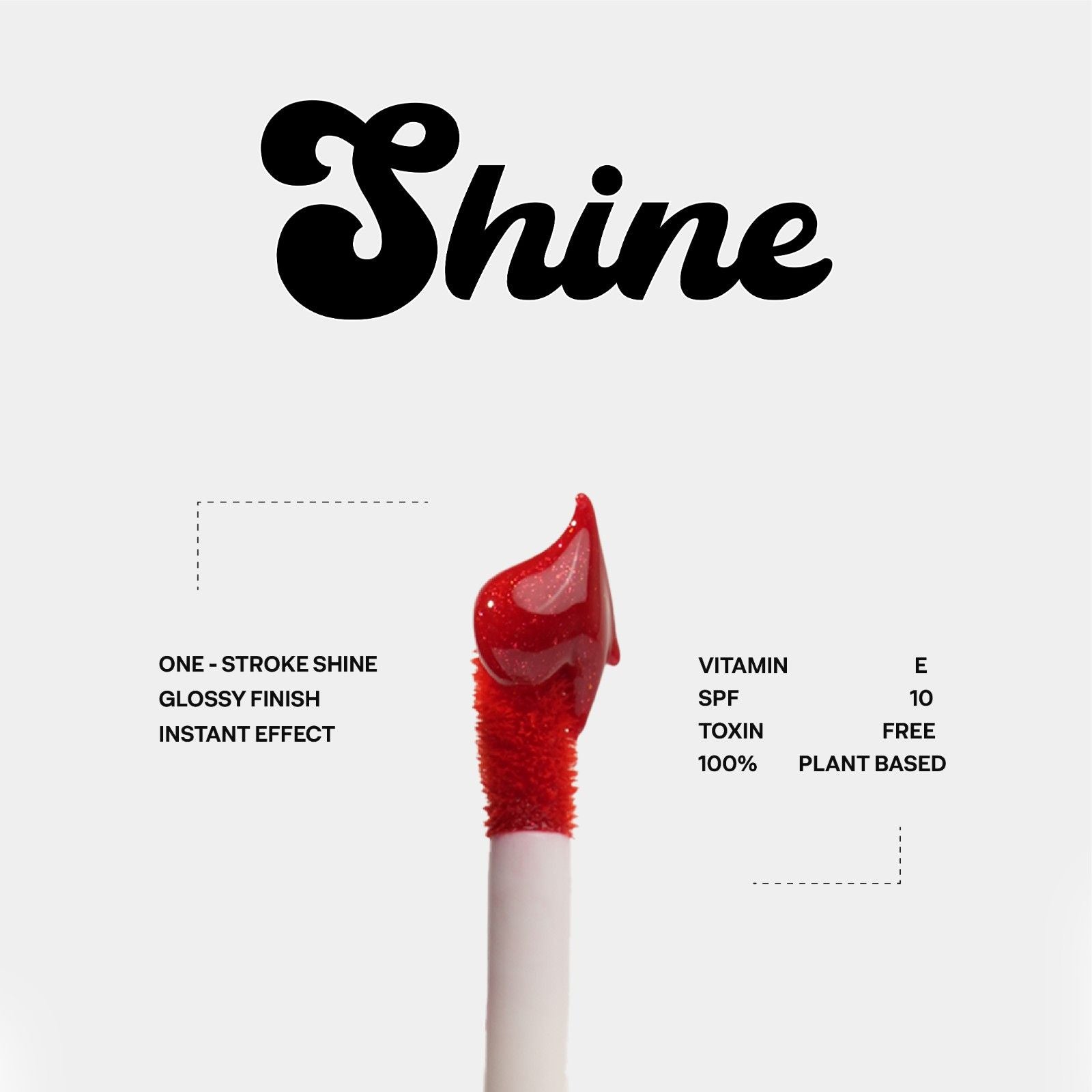 Become (Cherry Red) Shine Lip Gloss